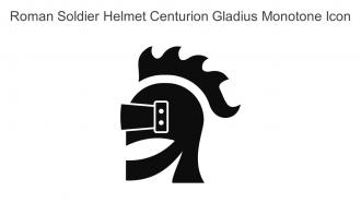 Roman Soldier Helmet Centurion Gladius Monotone Icon In Powerpoint Pptx Png And Editable Eps Format