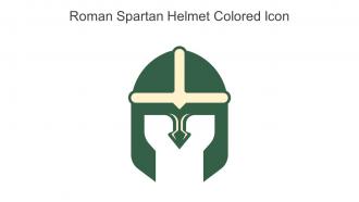 Roman Spartan Helmet Colored Icon In Powerpoint Pptx Png And Editable Eps Format