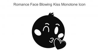 Romance Face Blowing Kiss Monotone Icon In Powerpoint Pptx Png And Editable Eps Format