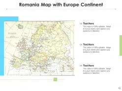Romania map political map country map continent illustration romania