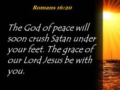 Romans 16 20 the grace of our lord jesus powerpoint church sermon