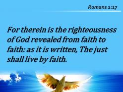 Romans 1 17 the righteous will live powerpoint church sermon
