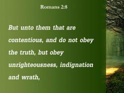 Romans 2 8 the truth and follow evil powerpoint church sermon