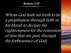 Romans 3 25 the sins committed before hand unpunished powerpoint church sermon