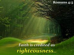 Romans 4 5 faith is credited as righteousness powerpoint church sermon