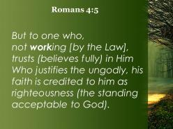 Romans 4 5 faith is credited as righteousness powerpoint church sermon