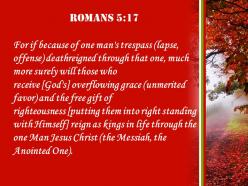 Romans 5 17 the gift of righteousness reign powerpoint church sermon