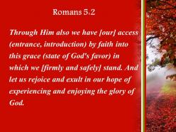 Romans 5 2 the hope of the glory powerpoint church sermon