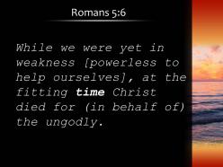 Romans 5 6 christ died for the ungodly powerpoint church sermon