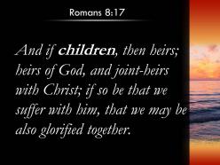 Romans 8 17 we may also share in his powerpoint church sermon