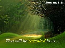 Romans 8 18 that will be revealed in us powerpoint church sermon