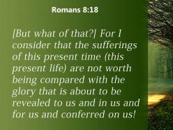 Romans 8 18 that will be revealed in us powerpoint church sermon