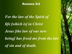 Romans 8 2 titus 31 be ready to do whatever the law of sin and death powerpoint church sermon
