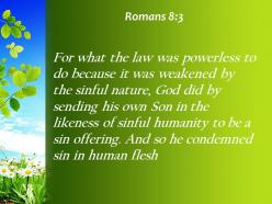 Romans 8 3 the law was powerless powerpoint church sermon