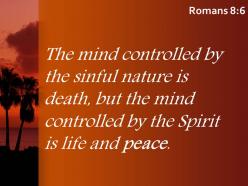 Romans 8 6 the spirit is life and peace powerpoint church sermon