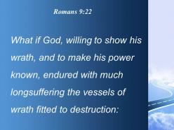 Romans 9 22 the objects of his wrath powerpoint church sermon