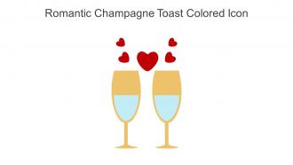 Romantic Champagne Toast Colored Icon In Powerpoint Pptx Png And Editable Eps Format
