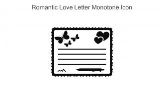 Romantic Love Letter Monotone Icon In Powerpoint Pptx Png And Editable Eps Format