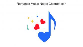 Romantic Music Notes Colored Icon In Powerpoint Pptx Png And Editable Eps Format