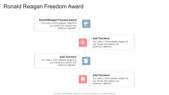 Ronald Reagan Freedom Award In Powerpoint And Google Slides Cpb