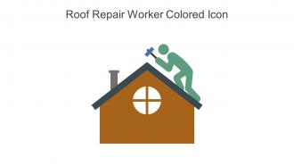 Roof Repair Worker Colored Icon In Powerpoint Pptx Png And Editable Eps Format