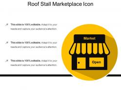 Roof stall marketplace icon