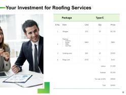 Roofing service proposal powerpoint presentation slides