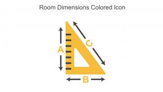 Room Dimensions Colored Icon In Powerpoint Pptx Png And Editable Eps Format
