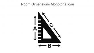 Room Dimensions Monotone Icon In Powerpoint Pptx Png And Editable Eps Format