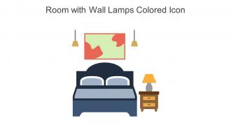 Room With Wall Lamps Colored Icon In Powerpoint Pptx Png And Editable Eps Format