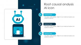 Root Causal Analysis AI Icon Ppt Slides