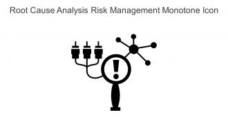 Root Cause Analysis Risk Management Monotone Icon In Powerpoint Pptx Png And Editable Eps Format