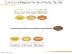 Root Cause Diagram For Audit Testing System Ppt Presentation