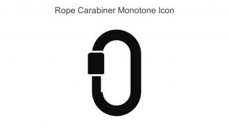 Rope Carabiner Monotone Icon In Powerpoint Pptx Png And Editable Eps Format