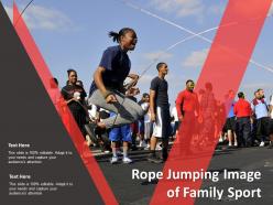 Rope Jumping Image Of Family Sport