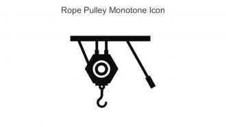 Rope Pulley Monotone Icon In Powerpoint Pptx Png And Editable Eps Format