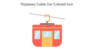 Ropeway Cable Car Colored Icon In Powerpoint Pptx Png And Editable Eps Format
