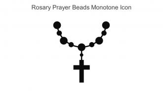 Rosary Prayer Beads Monotone Icon In Powerpoint Pptx Png And Editable Eps Format