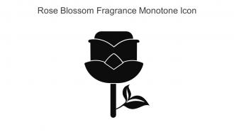 Rose Blossom Fragrance Monotone Icon In Powerpoint Pptx Png And Editable Eps Format