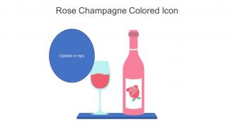 Rose Champagne Colored Icon In Powerpoint Pptx Png And Editable Eps Format