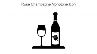 Rose Champagne Monotone Icon In Powerpoint Pptx Png And Editable Eps Format