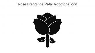 Rose Fragrance Petal Monotone Icon In Powerpoint Pptx Png And Editable Eps Format