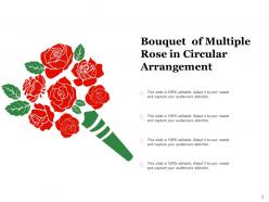Rose Individual Representing Arrangement Circular Multiple