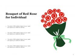 Rose Individual Representing Arrangement Circular Multiple