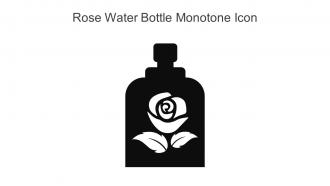 Rose Water Bottle Monotone Icon In Powerpoint Pptx Png And Editable Eps Format
