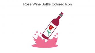 Rose Wine Bottle Colored Icon In Powerpoint Pptx Png And Editable Eps Format