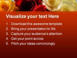 Roses nature powerpoint templates and powerpoint backgrounds 0511