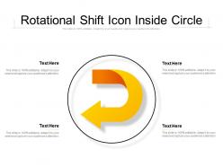 Rotational shift icon inside circle