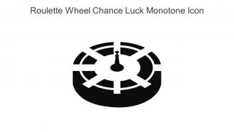 Roulette Wheel Chance Luck Monotone Icon In Powerpoint Pptx Png And Editable Eps Format