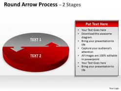 Round arrow process 2 stages